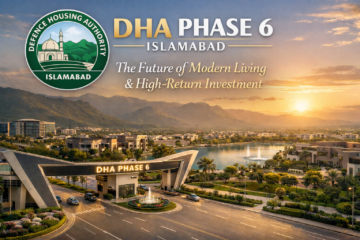 DHA Phase 6 Islamabad at sunset